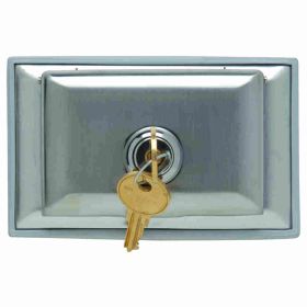 Pass & Seymour WPH8-L Duplex Dustproof Locking Cover, 5 in L x 4-1/2 in W, Stainless Steel