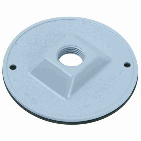 Pass & Seymour WPRB11 1-Hole Weatherproof Lamp Cluster Cover With Gasket and Screws, 4 in Dia, Die Cast Aluminum