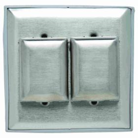 Pass & Seymour WP2 Weatherproof Wallplate Cover, Stainless Steel, Silver