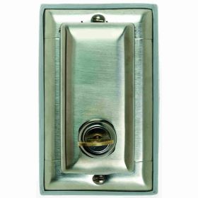 Pass & Seymour WP26-L Decorator Dustproof GFCI Weatherproof While-In-Use Cover, 4-1/2 in L x 2-3/4 in W, Stainless Steel