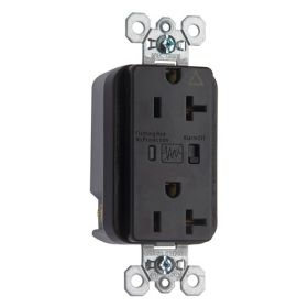 Pass & Seymour IG5362-SP Isolated Ground Specification Grade Surge Protective Duplex Receptacle With LED Monitor, 125 VAC, 20 A, 60 Hz