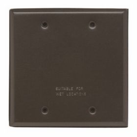 Pass & Seymour WPB2-BR Weatherproof Blank Cover With Gasket and Screws, 4 in Dia, 6 in L, Stainless Steel