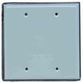 Pass & Seymour WPB2-G Weatherproof Blank Cover With Gasket and Screws, 6 in L, Stainless Steel