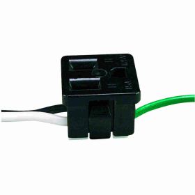 Pass & Seymour 1374-1 Household Device Grounding Snap-In Straight Blade Receptacle, 125 VAC, 15 A, 2 Poles, 3 Wires, Black