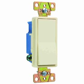 Pass & Seymour 2601-I Decorator Switch, 120/277 VAC, 15 A, 1 W