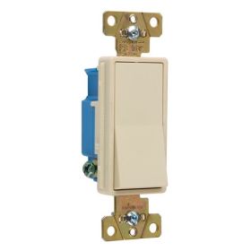 Pass & Seymour 2601-347I Grounded Specification Grade Canadian Decorator Switch, 347 VAC, 15 A