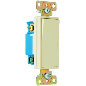 Pass & Seymour 2603-I 3-Way Decorator Switch, 120/277 VAC, 15 A, 3 W