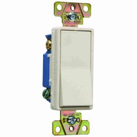 Pass & Seymour 2603-LA 3-Way Decorator Switch, 120/277 VAC, 15 A, 3 W