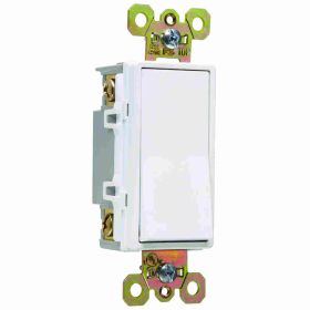 Pass & Seymour 2604-W 4-Way Decorator Switch, 120/277 VAC, 15 A, 4 W