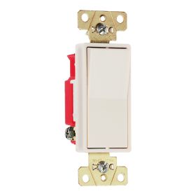 Pass & Seymour 2621-LA Decorator Switch, 120/277 VAC, 20 A, SPST