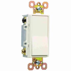 Pass & Seymour 2622-LA Decorator Switch, 120/277 VAC, 20 A, 2 W, DPST