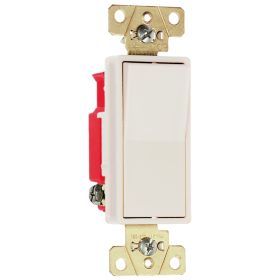 Pass & Seymour 2623-LA 3-Way Decorator Switch, 120/277 VAC, 20 A, 3 W