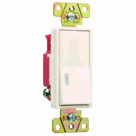 Pass & Seymour 2625-LA Illuminated Decorator Switch, 120 VAC, 20 A, 1 W, SP