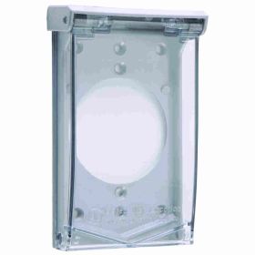 Pass & Seymour 3795 Self-Closing Weatherproof Outlet Box Cover, 4.6 in L x 3 in W, Polycarbonate/Thermoplastic