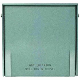 Pass & Seymour 3796 Heavy Duty Outdoor Weatherproof Cover With 3/32 in Gasket, 2.156 in Dia, 4.6 in L x 4.56 in W x 1.2 in D, Aluminum