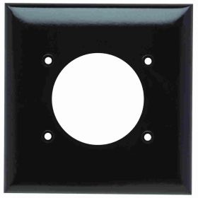 Pass & Seymour 3862 Power Outlet Single Standard Wallplate, 2 Gangs, Brown, 5 in H x 4.56 in W, Thermoplastic