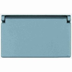 Pass & Seymour 4511 Decorator GFCI Weatherproof Cover, 4.6 in L x 2.81 in W x 3/4 in D, Aluminum