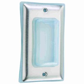 Pass & Seymour 4516 Combination Weatherproof Outlet Box Cover, 4.6 in L x 2-3/4 in W, Stainless Steel