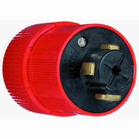 Pass & Seymour Turnlok 20445-N Non-Metallic Power Interrupting Plug, 480 VAC, 30 A, 3 Poles, 4 Wires