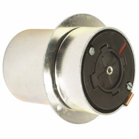 Pass & Seymour Turnlok 26514-A 3-Phase Power Interrupting Flanged Outlet, 600 VAC, 60 A, 3 Poles, 4 Wires, Gray