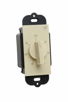 Pass & Seymour 97030-I Decorator Rotary Mechanical Timer, 30 min Time Setting, 125/250 to 277 VAC, 1 hp