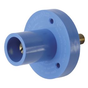 Pass & Seymour PSMMRSBL 15 Series Cam-Type Male Single Pole Receptacle, 600 VAC, 150 A, 8 to 2 AWG Wire, Threaded Stud, NEMA 3R/4