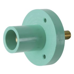 Pass & Seymour PSMMRSG 15 Series Cam Type Male Single Pole Receptacle, 600 VAC, 150 A, 8 to 2 AWG Wire, Threaded Stud, NEMA 3R/4