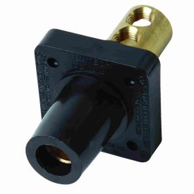 Pass & Seymour PS40-FRBBK 16 Series Cam Type Panel Mount Connector, 600 VAC, 400 A, 2/0 to 4/0 AWG Wire, Female Connection, NEMA 3R/4