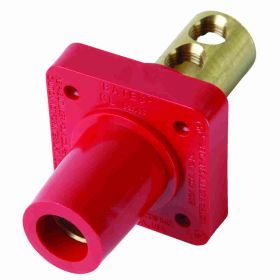 Pass & Seymour PS40-FRBR 16 Series Cam Type Panel Mount Connector, 600 VAC, 400 A, 2/0 to 4/0 AWG Wire, Female Connection, NEMA 3R/4