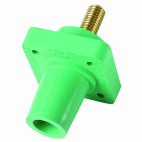 Pass & Seymour PS40-FRSBG 16 Series Cam Type Female Single Pole Receptacle, 600 VAC, 400 A, 2 to 4/0 AWG Wire, Threaded Stud, NEMA 3R/4