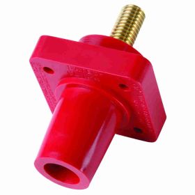 Pass & Seymour PS40-FRSBR 16 Series Cam Type Female Single Pole Receptacle, 600 VAC, 400 A, 2 to 4/0 AWG Wire, Threaded Stud, NEMA 3R/4