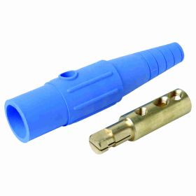 Pass & Seymour PS40-MBBL 16 Series 1-Pole Cam Type Male In-Line Connector, 600 VAC, 400 A, 2/0 to 4/0 AWG Wire, NEMA 3R/4