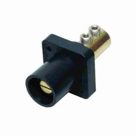 Pass & Seymour PS40-MRBBK 16 Series Cam Type Male Single Pole Receptacle, 600 VAC, 400 A, 2/0 to 4/0 AWG Wire, Double Set Screw, NEMA 3R/4