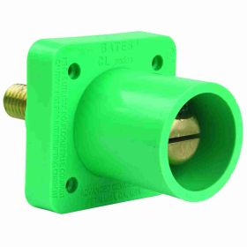 Pass & Seymour PS40-MRSBG 16 Series Cam Type Male Single Pole Receptacle, 600 VAC, 400 A, 2 to 4/0 AWG Wire, Threaded Stud, NEMA 3R/4