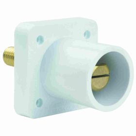 Pass & Seymour PS40-MRSBW 16 Series Cam Type Male Single Pole Receptacle, 600 VAC, 400 A, 2 to 4/0 AWG Wire, Threaded Stud, NEMA 3R/4