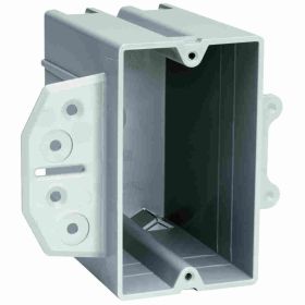 Pass & Seymour P122-B Slater Wood and Steel Switch and Outlet Box, Steel/Thermoplastic, 22 cu-in, 1 Gang, 1 Outlet