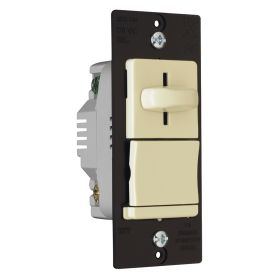 Pass & Seymour LS600-PI LS TradeMaster Decorator Dimmer Switch, 120 VAC, 1 Pole, ON/OFF Operation Mode, Ivory