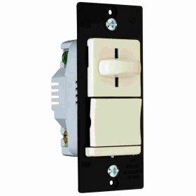 Pass & Seymour LS600-PLA LS TradeMaster Dimmer Switch, 120 VAC, 1 Pole, Light Almond