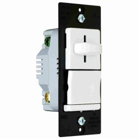 Pass & Seymour LS600-PW LS TradeMaster Dimmer Switch, 120 VAC, 1 Pole, White