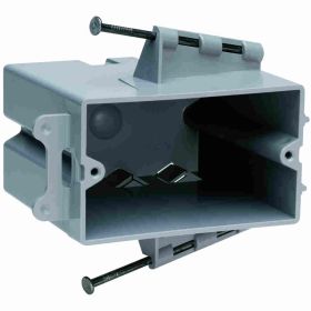 Pass & Seymour PH1-22-R Slater Switch and Outlet Box, Thermoplastic, 22 cu-in, 1 Gang, 1 Outlet