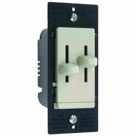 Pass & Seymour LSDV-25LAV LS TradeMaster Decorator Fan Speed Control/Dimmer Switch, 2.5 A, 1 Pole, Light Almond