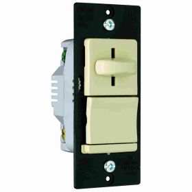 Pass & Seymour LSLV600-PI LS TradeMaster Magnetic Decorator Low Voltage Dimmer, 120 VAC, 1 Pole, ON/OFF Operation Mode, Ivory