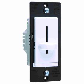 Pass & Seymour LSLV600-W LS TradeMaster Magnetic Decorator Low Voltage Dimmer, 120 VAC, 1 Pole, ON/OFF Operation Mode, White