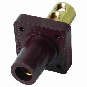 Pass & Seymour PS40FRB-BR 16 Series Cam Type Female Single Pole Receptacle, 600 VAC, 400 A, 2/0 to 4/0 AWG Wire, Double Set Screw, NEMA 3R/4