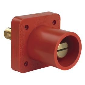 Pass & Seymour PS40MRSB-O 16 Series Cam Type Male Single Pole Receptacle, 600 VAC, 400 A, 2 to 4/0 AWG Wire, Threaded Stud, NEMA 3R/4