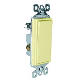 Pass & Seymour TradeMaster TM873-ISL radiant 3-Gang 3-Way Combination Illuminated Decorator Switch, 120 VAC, 15 A