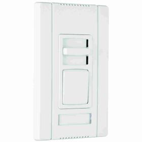 Pass & Seymour CD703-PW Titan 3-Way Narrow Dimmer Switch, 120 VAC, 1 Pole, ON/OFF Operation Mode, White