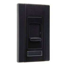 Pass & Seymour CD1100-BK Titan Narrow Dimmer Switch, 120 VAC, 1 Pole, Slide-To-Off Operation Mode, Black