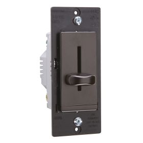 Pass & Seymour LSLV600 Magnetic Low Voltage Dimmer, 120 VAC, 1 Pole, 3-Way Mode, Brown