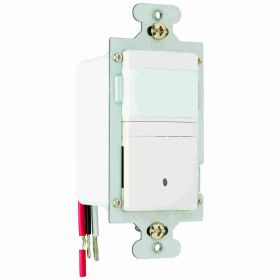 Pass & Seymour LightSaver RWU600U-LACC4 1-Pole 3-Wire Wall Mount Occupancy Sensor, 120 VAC, Passive Infrared Sensor, 600 sq-ft Coverage, 180 deg, Wall Mount